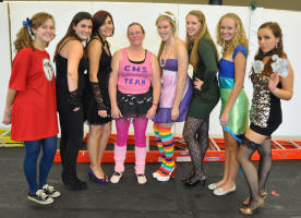 Ms. Clev's costume this year was the CHS Dance Team
