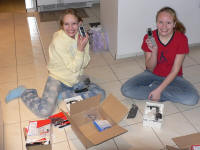 Lin and Krissy got cell phones!