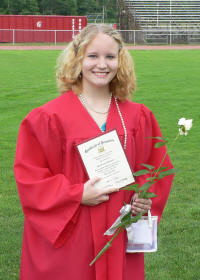 Krissy as a graduate