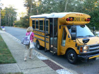 School bus pick up